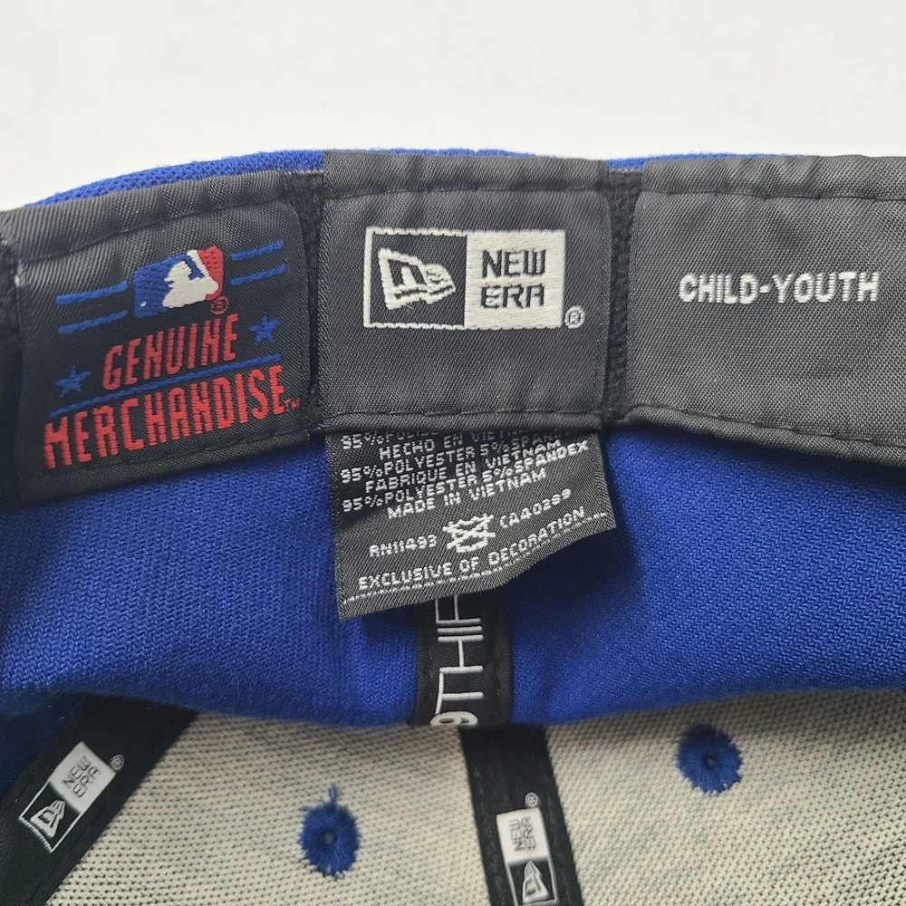 Child-Youth New York Mets Hat Fitted New Era 39Thirty Blue Orange MLB Baseball
